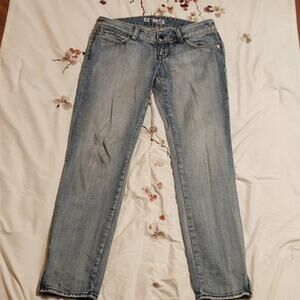 Express Women's Skinny Jeans w/ Ankle Zippers - Light Wash - Size 6
